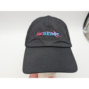 MrBeast Embroidered Logo Baseball Cap Black Adjustable Dad Hat